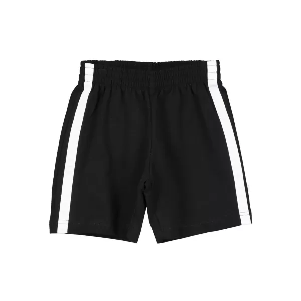 New Beau Loves Shorts, Black - White Stripe