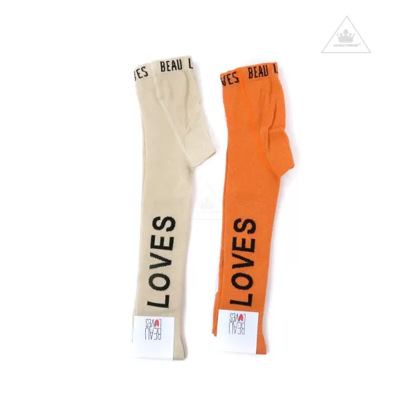 Online Beau Loves Tights, Gold/Orange, Loves