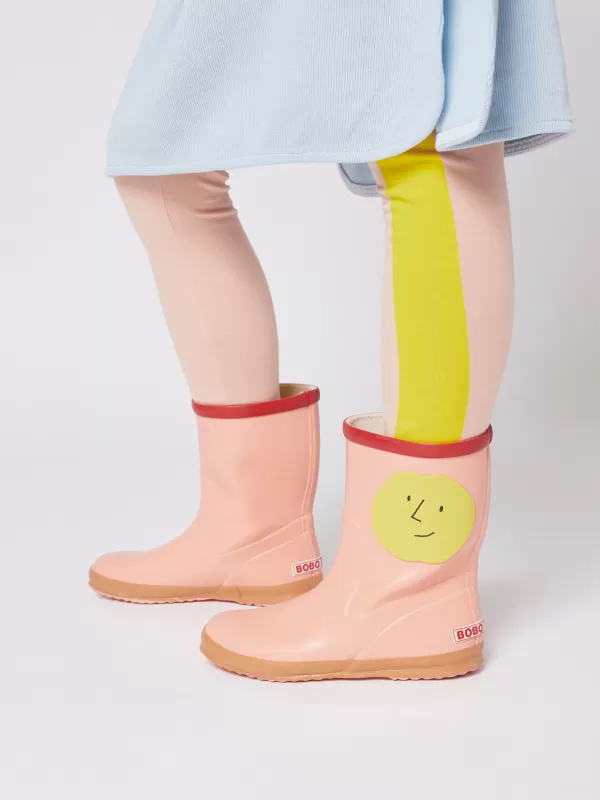 Clearance Bobo Choses Yellow Faces Rain Boots