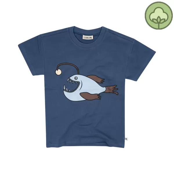 New CARLIJNQ Anglerfish - T-Shirt With Print Blue