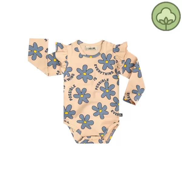 Store CARLIJNQ Daisy - Ruffled Bodysuit Babygirl