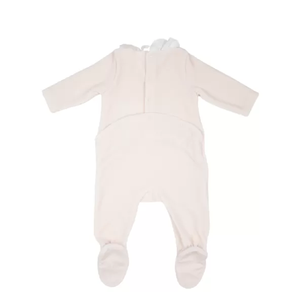 Best Sale Chloé Kids Chloe Kids Long Sleeve Percalec Collar Baby Footie