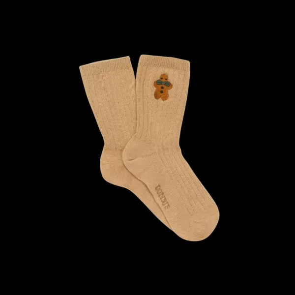 Fashion Donsje Lala Socks | Gingerbread | Biscuit