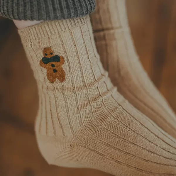 Fashion Donsje Lala Socks | Gingerbread | Biscuit