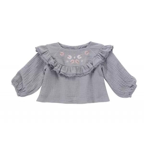 Discount Louise Misha Top Nagyka Light Grey Blouse