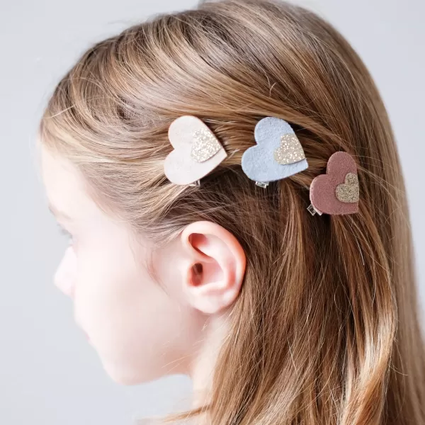 Online Mimi&Lula Butterscotch Heart Clips