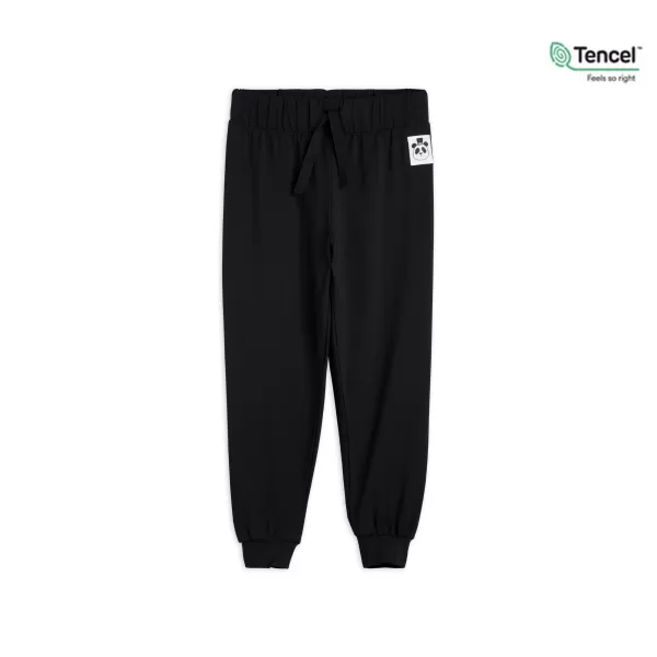 Cheap Mini Rodini Basic Trousers Black Tencel Lyocell