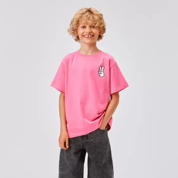 Best Sale Molo Kids Rodney Bubblegum Pink Unisex T Shirt