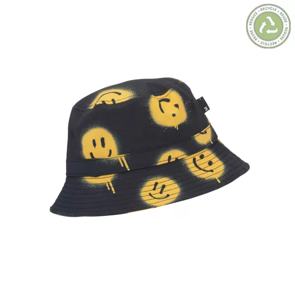 Best Sale Molo Kids Siks Smiles Black Bucket Hat