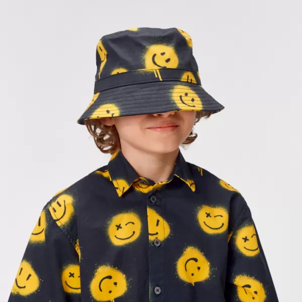 Best Sale Molo Kids Siks Smiles Black Bucket Hat