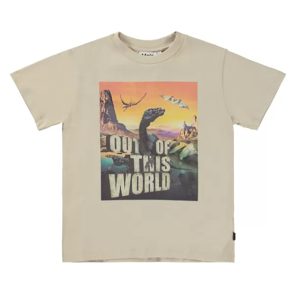 Discount Molo Kids Molo Riley Strange World Beige T-Shirt