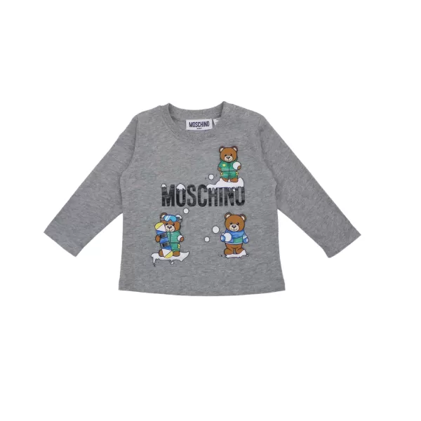 Online Moschino Baby Bear Snow Long Sleeve T Shirt