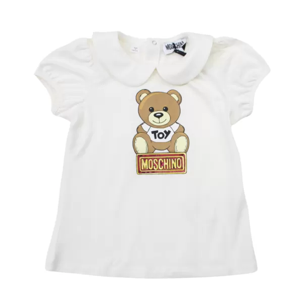 Cheap Moschino Baby Girls T-Shirt Off White