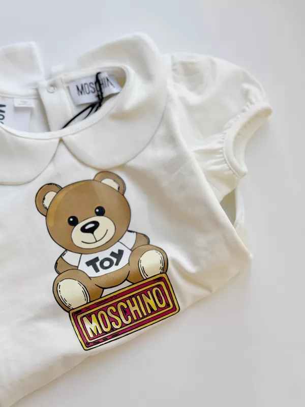 Cheap Moschino Baby Girls T-Shirt Off White