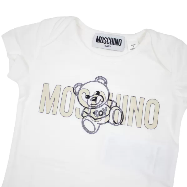 Best Moschino Kids Baby Teddy Bear-Print Two-Pack Body Gift Box