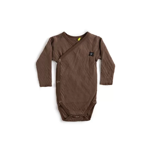 Best Nununu World Baby Soft Envelope Bodysuit Brown