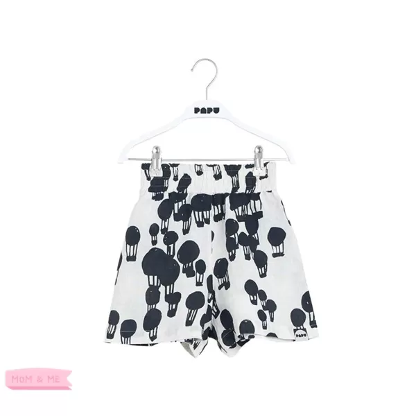 Outlet Papu Stories All Printed Balloons Linen Shorts