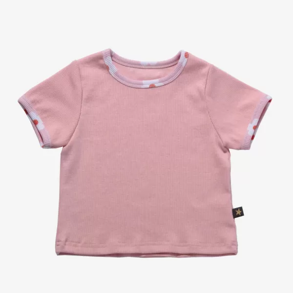 Best Petite Hailey Crop T Shirt Pink