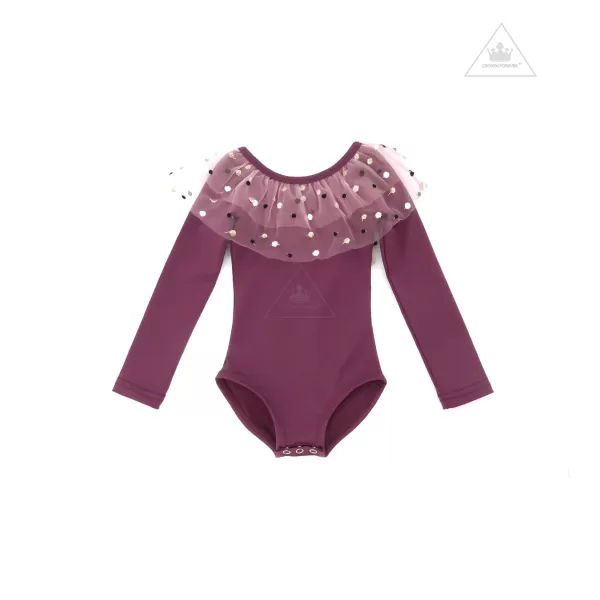 Best Sale Petite Hailey Dot Alexa Leotard Purple * Final Sale