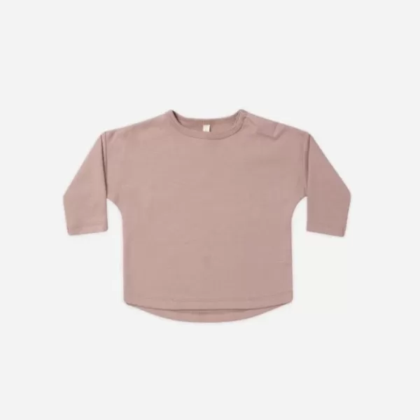 New Quincy Mae Long Sleeve Tee | | Mauve