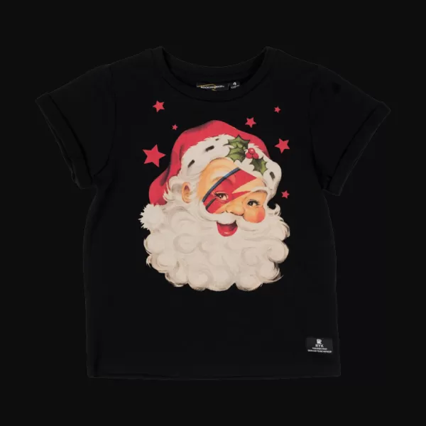 Cheap Rock Your Baby Bowie Santa T Shirt