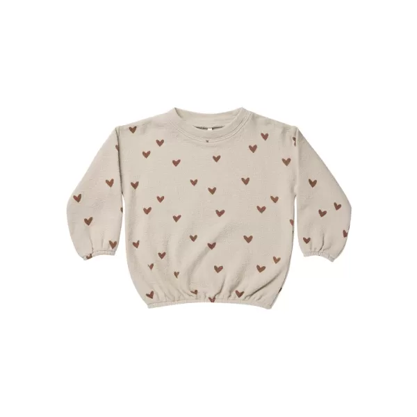 Discount Rylee And Cru Rylee + Cru Baby Slouchy Pullover Hearts