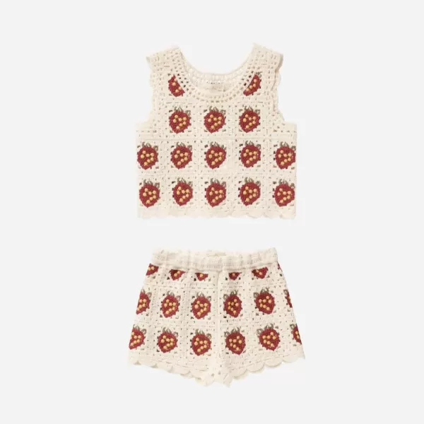 Best Rylee And Cru Rylee + Cru Crochet Tank Set | | Strawberry