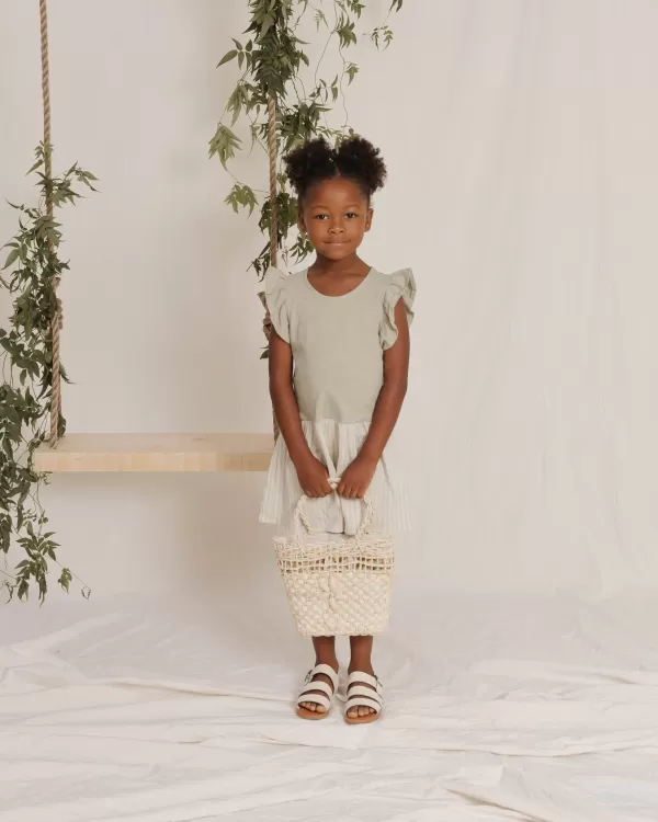 Fashion Rylee And Cru Rylee + Cru Grid Coury Dress Sage