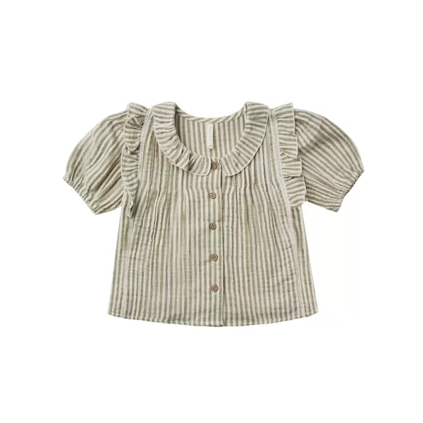 Best Rylee And Cru Jenny Blouse Olive Stripe