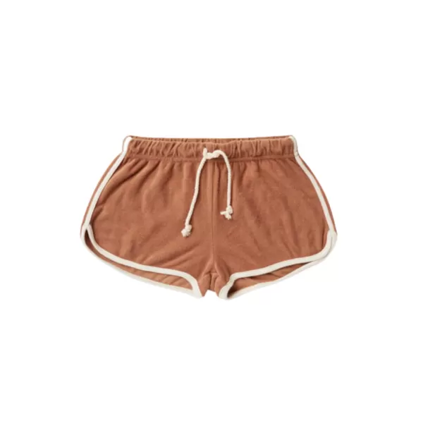 Cheap Rylee And Cru Terry Track Short Terracotta