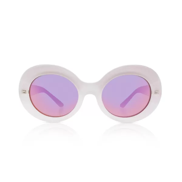 Flash Sale Sons + Daughters Eyewear Kurt W/Mirror Sunglasses-Crystal Creme