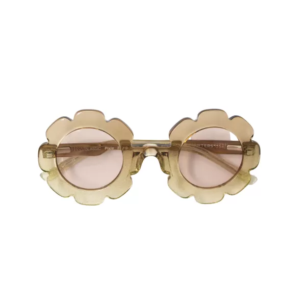 Fashion Sons + Daughters Eyewear Pixie Sunglasses- Tan Glitter Jelly