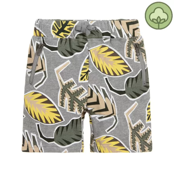 Discount Stella McCarney Kids Stella Mccartney Kids Boys Palm Leaf Fleece Shorts