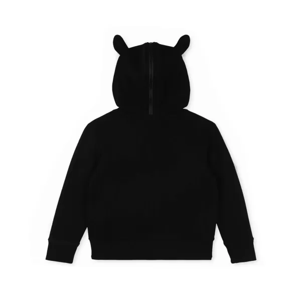 Cheap Stella McCarney Kids Stella Mccartney Kids Cat Cotton Zip-Up Hoodie Black