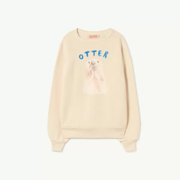 Online The Animals Observatory Ecru Shark Otter Sweatshirt