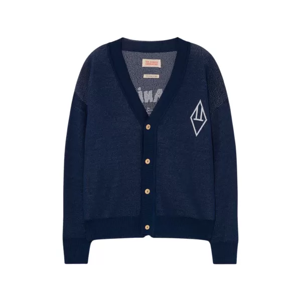 Flash Sale The Animals Observatory Navy Plain Racoon Cardigan