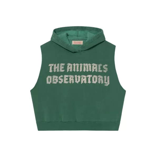 Shop The Animals Observatory Whale Sweatshirts Vest Green