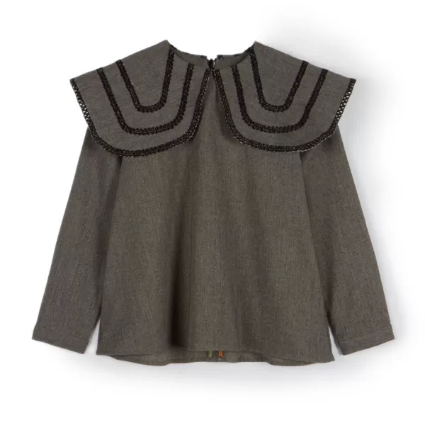 Best Sale Wolf and Rita Ermelinda Slate Blouse