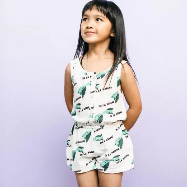 Clearance Wynken Palm Trees Playsuit